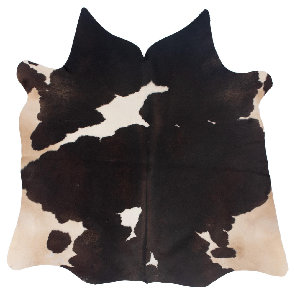Luxury Brown & White Cowhide Rug | Hypoallergenic - Non-Slip | Large Area Rug for Bedroom Living Room | Top Quality - Free Shipping - Celestial Leather Limited