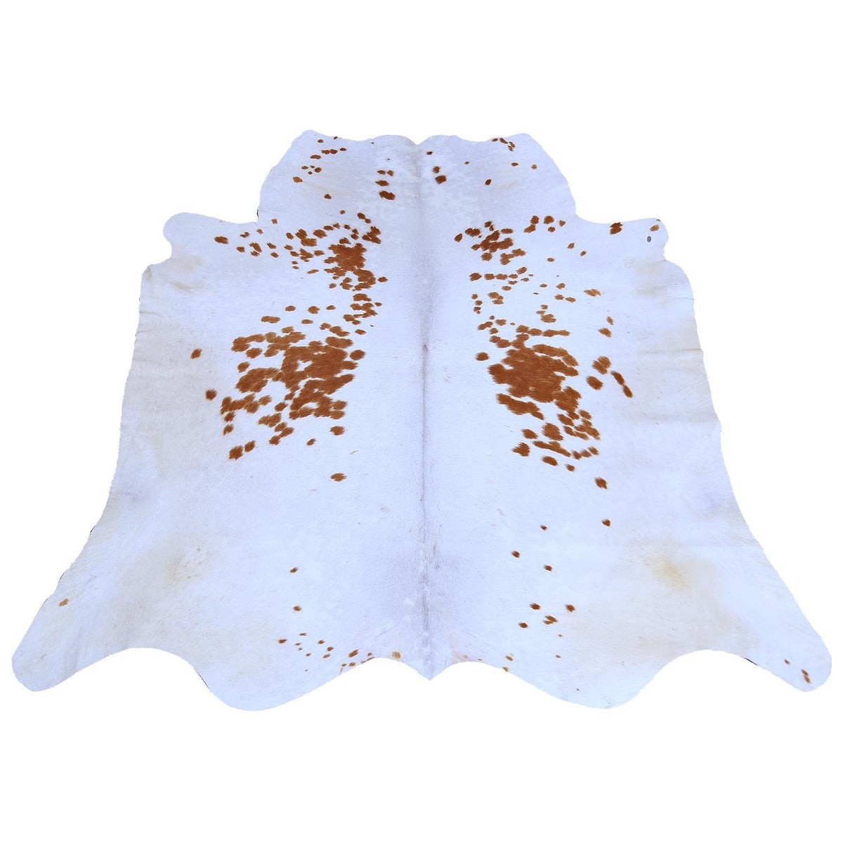 Luxurious Brown & White Cowhide Rug for Bedroom - Living Room - Hypoallergenic, Non-Slip, Non-Shedding, Top Quality, Free Shipping - Celestial Leather Limited